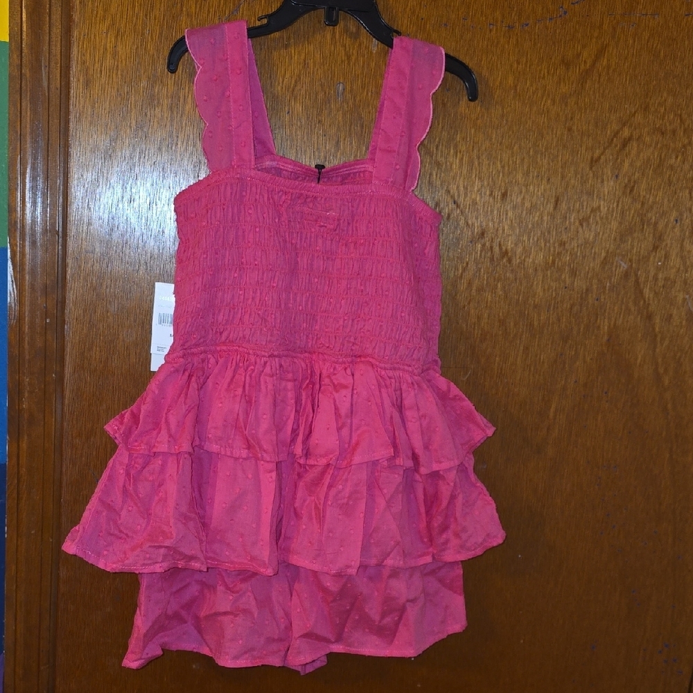 Pink Ruffled Kids One Piece - Picture 6 of 8
